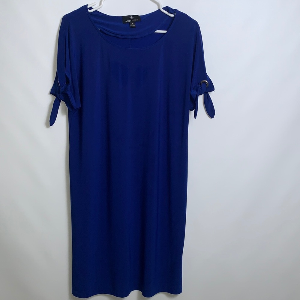 Ronni Nicole blue dress knee length